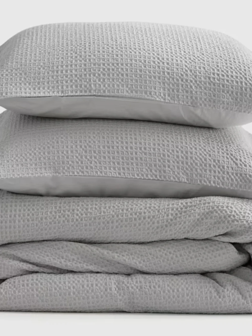 Quince Organic Luxe Honeycomb Duvet Cover Set (includes shams) - King / Cal King - Picture 7 of 8